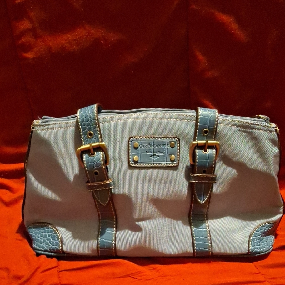 Caribbean Joe Blue and Tan Women's Bag